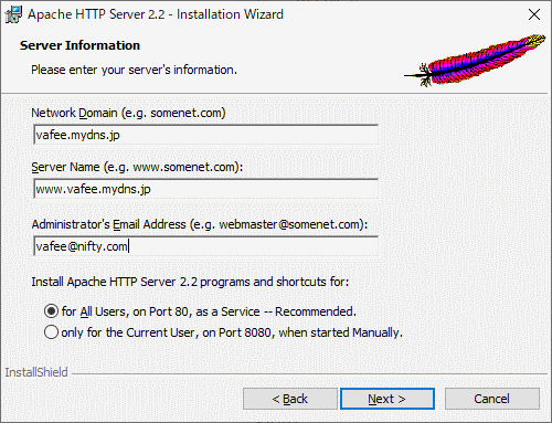 Apache httpd Server Installer 3