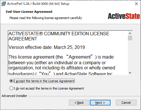 ActivePerl Installer 2